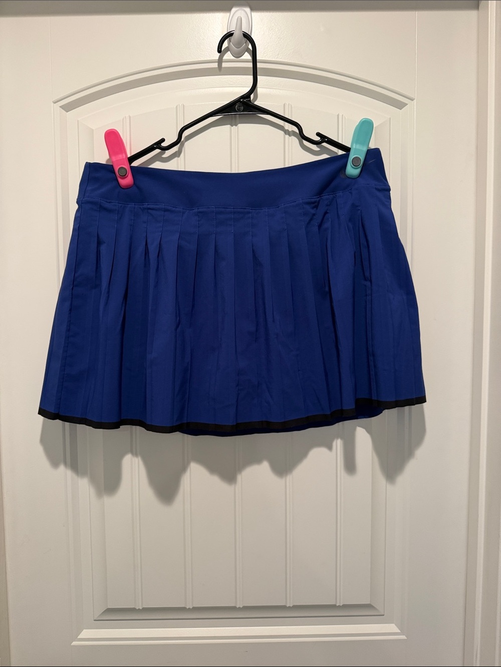 Nike Royal Blue Pleated Mini Skirt with Black Trim